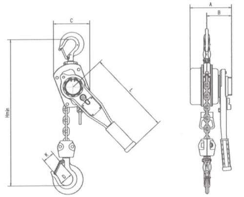 Viper 250kg - 9000kg Lever Hoist